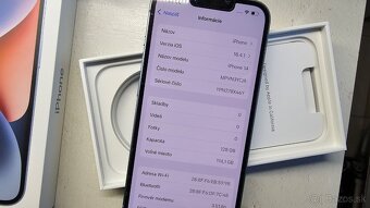 Apple iPhone 14 modrý 128GB - TOP stav, aj vymením - 10