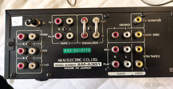 Predám vintage stereozosilovač AKAI AM - A301 - 10
