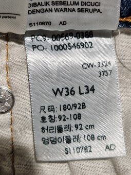 Pánské džíny Levi's 569 W36/L34=48/115cm p269 - 10