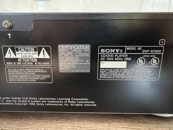 Predám CD, DVD prehrávač Sony DVP-S7000 - 10