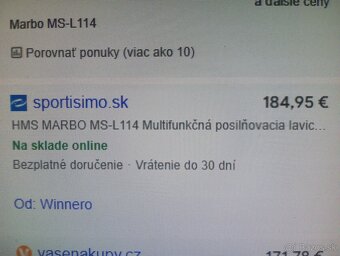 Nastaviteľná skladacia lavička MARBO SPORT MS-L114 - NOVÁ - 10