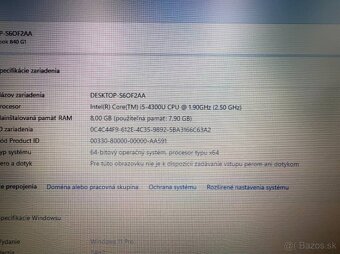 Notebook HP EliteBook 840 G1, i5, SSD 250 GB, 8 GB RAM - 10