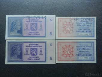 Bankovky Protektorát perforované a neperforované - 10