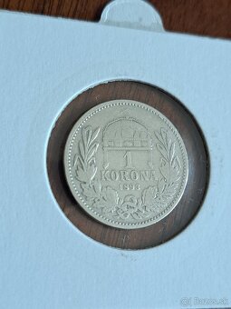 Strieborné mince F.J. RU - 1 koruna - 10