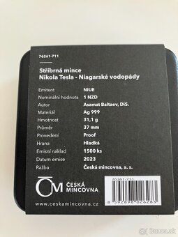 Sada strieborných mincí NIKOLA TESLA - 10