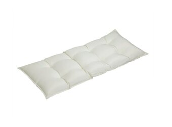 Poduška na lavicu 110 až 145x45x8 cm antracitová a krémová - 10