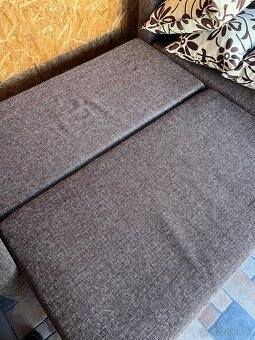 Gauč hnedý roztahovaci - 10