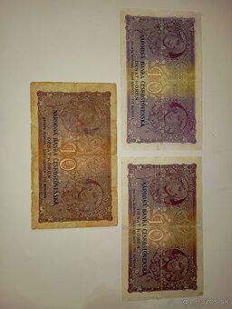 BANKOVKY 10 KČS 1927, RŮZNÉ SÉRIE, VŠE NEPERFOROVANÉ - 10
