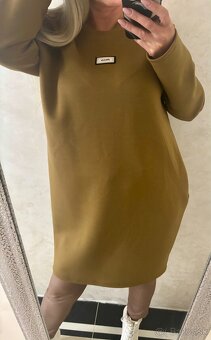 Damske talianske voľne šaty mustard - 10