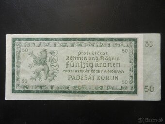 Bankovky protektorát 10 neperforované - 10