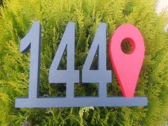 3D čísla domu - 10