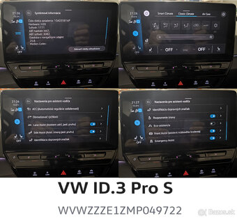 VW ID.3 Pro S 150kw, 77 kWh bateria, TČ, LED MATRIX, kamera - 10