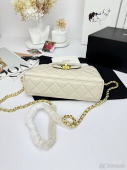 👜 Štýlová mini kabelka Milk Gold so zlatými detailmi - 10