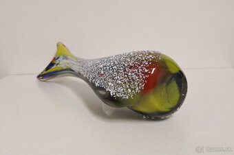 Luxusná umelecká váza z hútneho skla v tvare ryby - 10