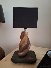 Art umelecká výroba..drevená lampa, svietidlo - 10
