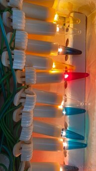 Retro vianočné svetielka aj s náhradnými žiarovkami - 10