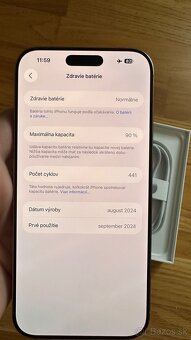 Apple iPhone 16 Pro Max 256GB 90% Batéria Top Stav - 10