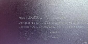ASUS Zenbook UX310U / i3 7100U / 8GB RAM /2x HDD /13.3" FHD - 10