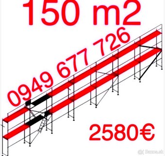 Predám lešenie certifikovane fasadné stavebné lešenie - 10