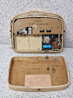 ALLWELLEN 》 Starožitné kabelkové radio / INGELEN TR 500 - 10