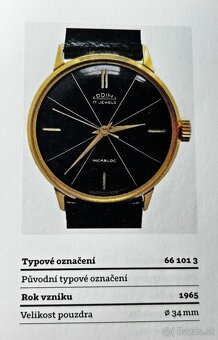 Československé mechanické vintage pánske hodinky PRIM Incabl - 10
