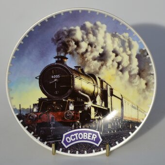 Pre milovníkov VLAKOV - Sada 12 mesiacov - 12 tanierov - 10