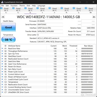 WD Elements Desktop 14TB SATA - 5 kusov bez ramika - 10