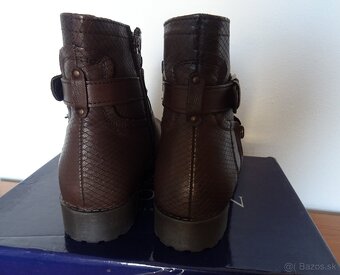 Kožené čižmičky Manoukian, veľ.39 - 10