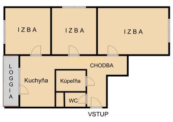 NA PREDAJ 3-IZBOVÝ BYT, 65 m2, LOGGIA, PIVNICATREBIŠOV - 10