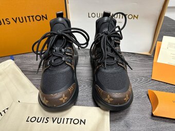 Louis Vuitton tenisky zenske black komplet balenie - 10