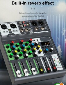 Audio Mixer Profesionál NS 06 + mikrofón Behringer - 10