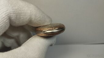 Starožitné celostříbrné pěkně zdobené kapesní jeptišky - 10