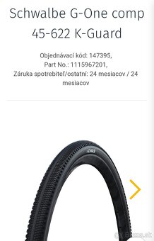 plášte na bicykel SCHWALBE 45 - 622 ( 28 x 170 ) - 10