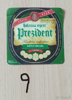 Pivové etikety (rôzne) - 10