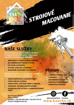 Airless malovanie / Strojové maľovanie - 10