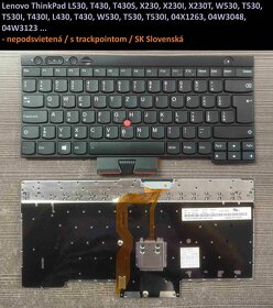 Klavesnice Lenovo X240/E480 L480/L530 T430 T530/ E450/E470 - 10
