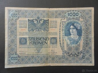 Staré vzácnejšie bankovky Rakúsko Uhorsko - 10