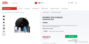Robotický vysávač Niceboy ION Charles i7 White - ako nový - 10