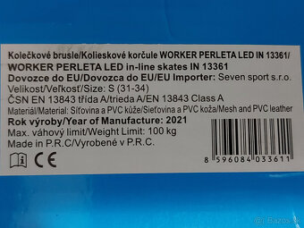 Kolieskove korcule Worker Perleta LED - 10