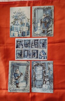 krásne vianočne pohľadnice Vintage štýl - 10