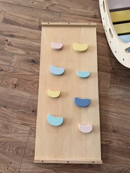 Elis design montessori hojdačka 5v1, doska2v1 - set pastel + - 10