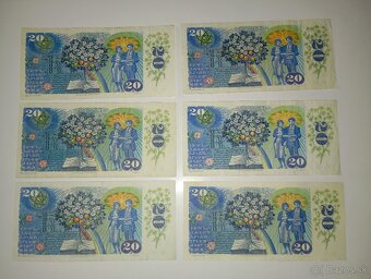 BANKOVKY 20 KČS 1988 OBĚ VYDANÉ SÉRIE - 10