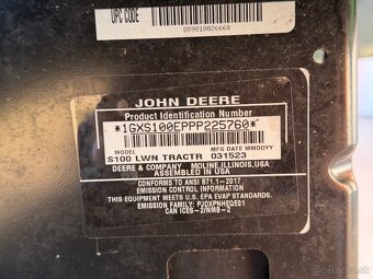 John Deere S100 Nová - 10