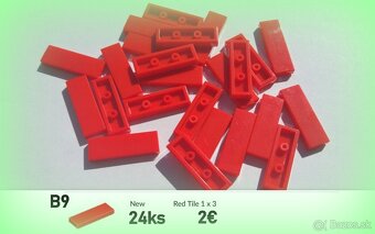 B Lego® Originál Diely červené (ako nové) - 10