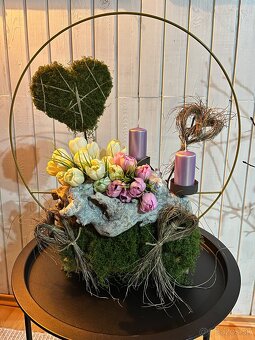 Vianočné vence, ikebany - 10