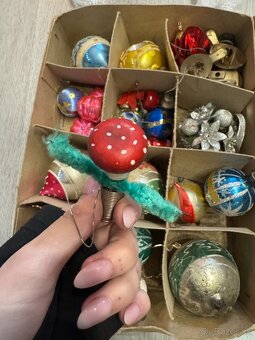 Predám retro sklenené vianočné ozdoby - 10