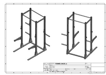 Power rack klietka, zúžený profil - 10