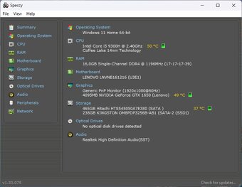 Lenovo l340 gaming /i5-9300HF/16GB RAM/FHD/SSD+HDD/GTX 1650 - 10