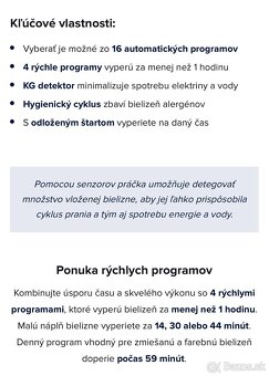 Vstavaná práčka Candy CBW 27D1E-S biela - 10