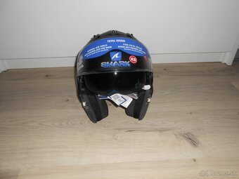 Predam krasnu novu moto prilbu znacky SHARK EVO GT BLANK MAT - 10